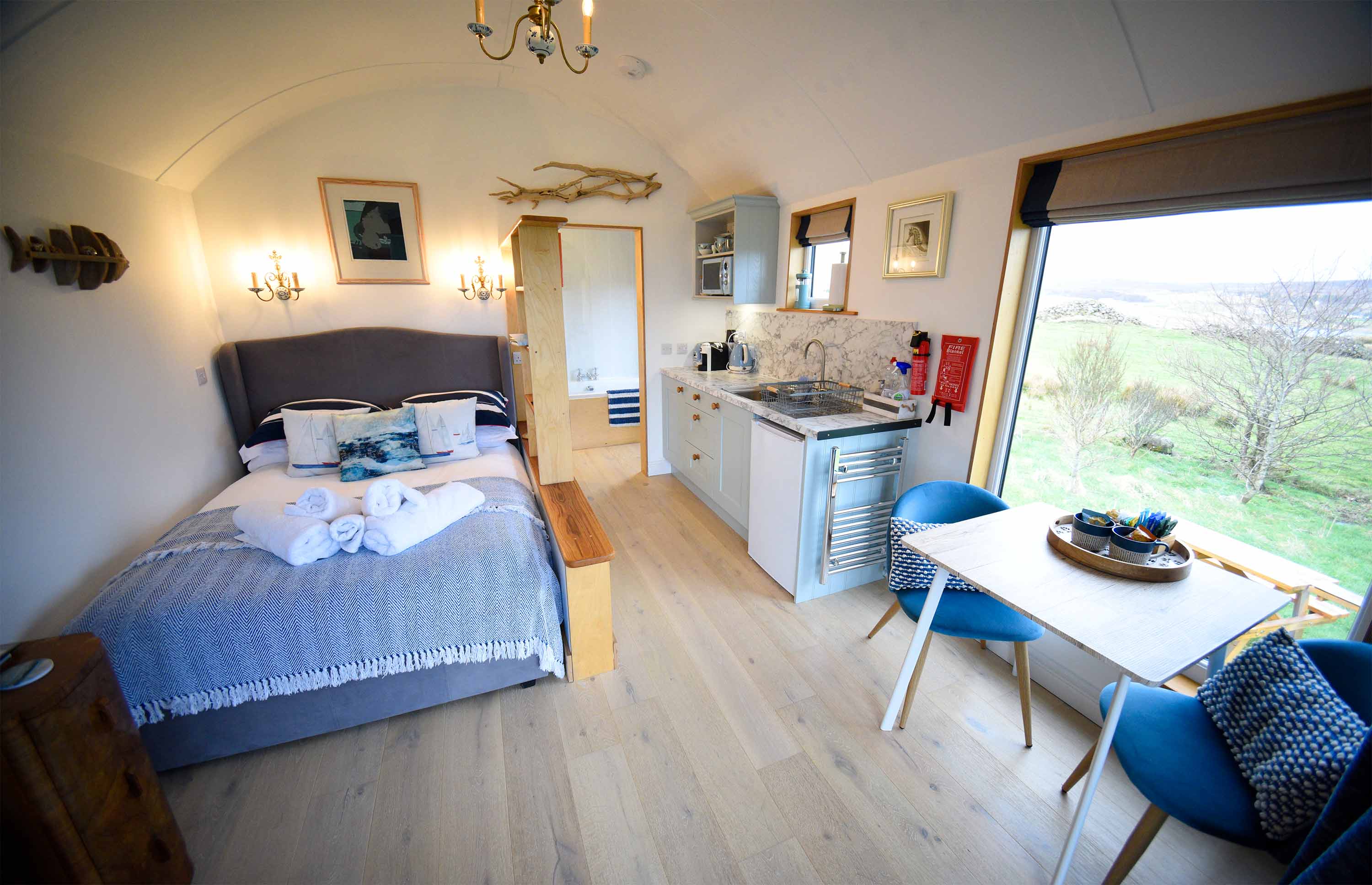 The Beach Hut is a self catering accommodation with sea views in Araucaria Croft Skye in Dunvegan