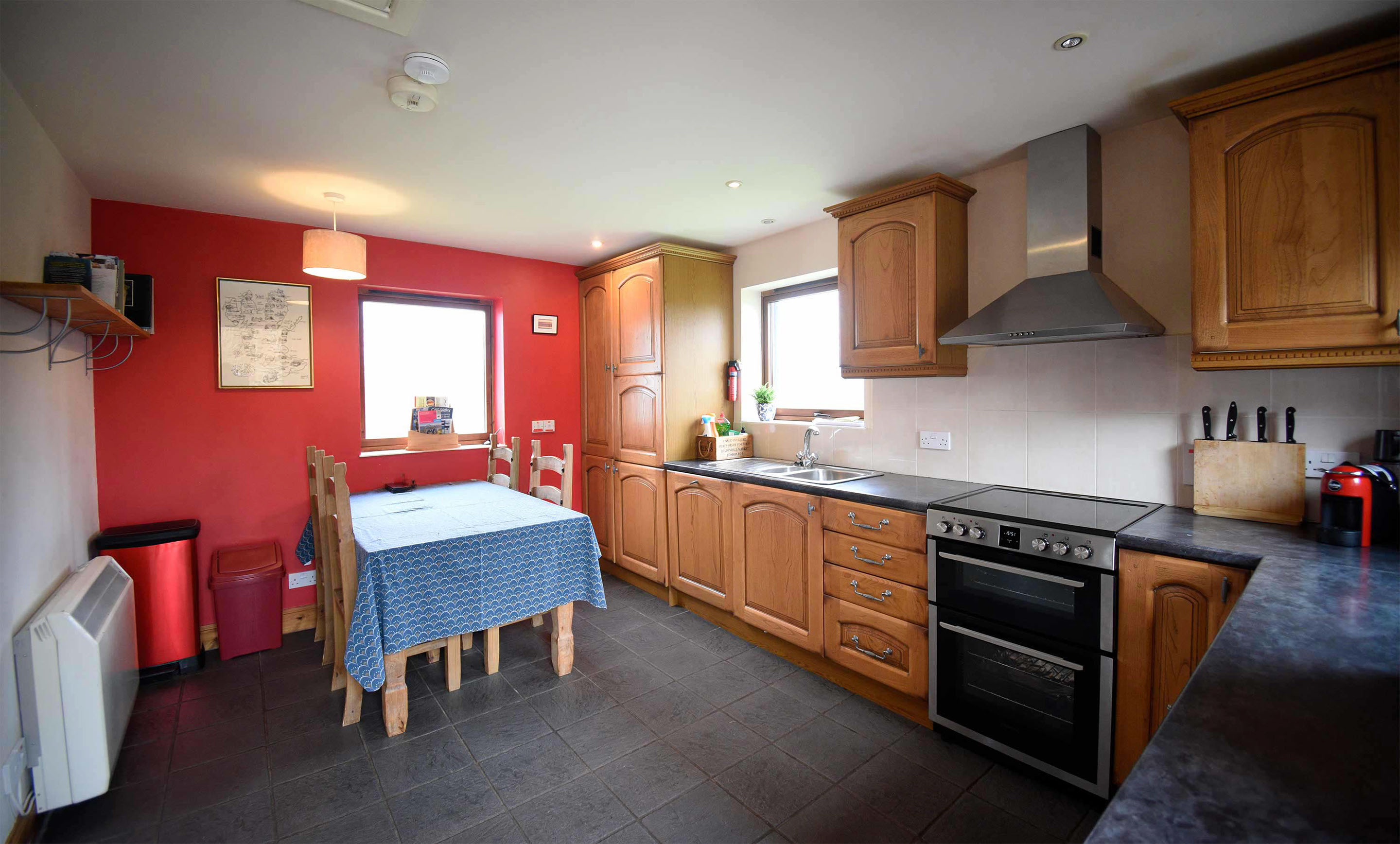 Araucaria Croft Skye Blossom Cottage has a spacious modern kitchen at our self catering accommodation in Dunvegan