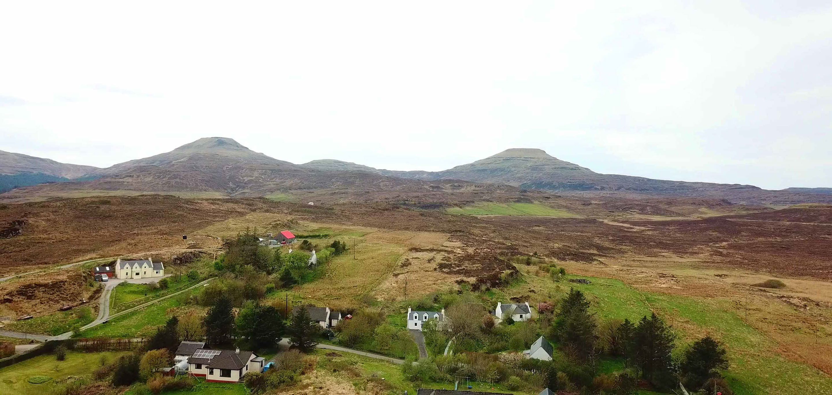 Enjoy stunning sea and mountain views at Araucaria Croft Skye self catering accommodation