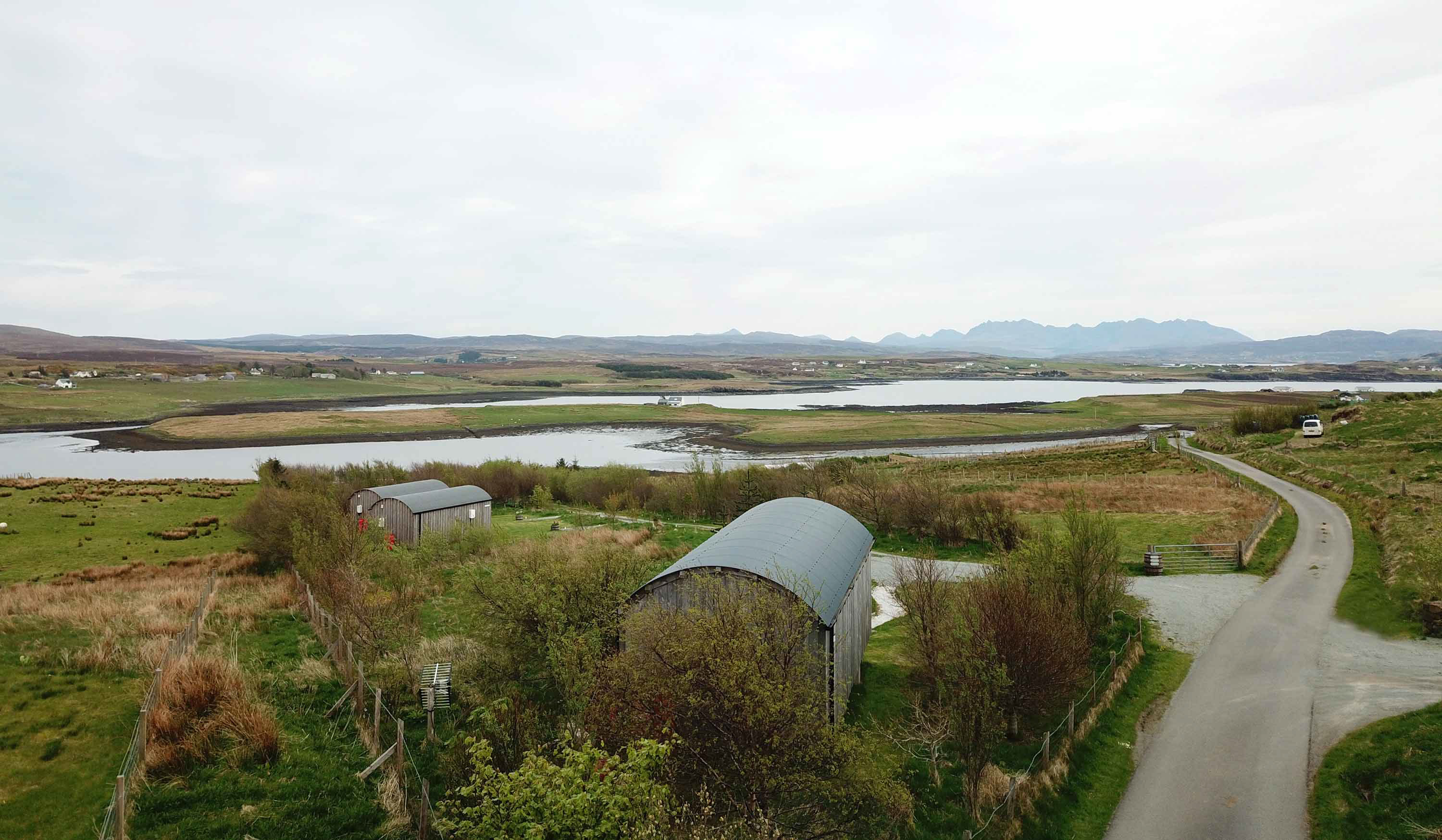 Araucaria Croft Skye offers sea views of the Cuillins from our self catering accommodation cabin in Dunvegan