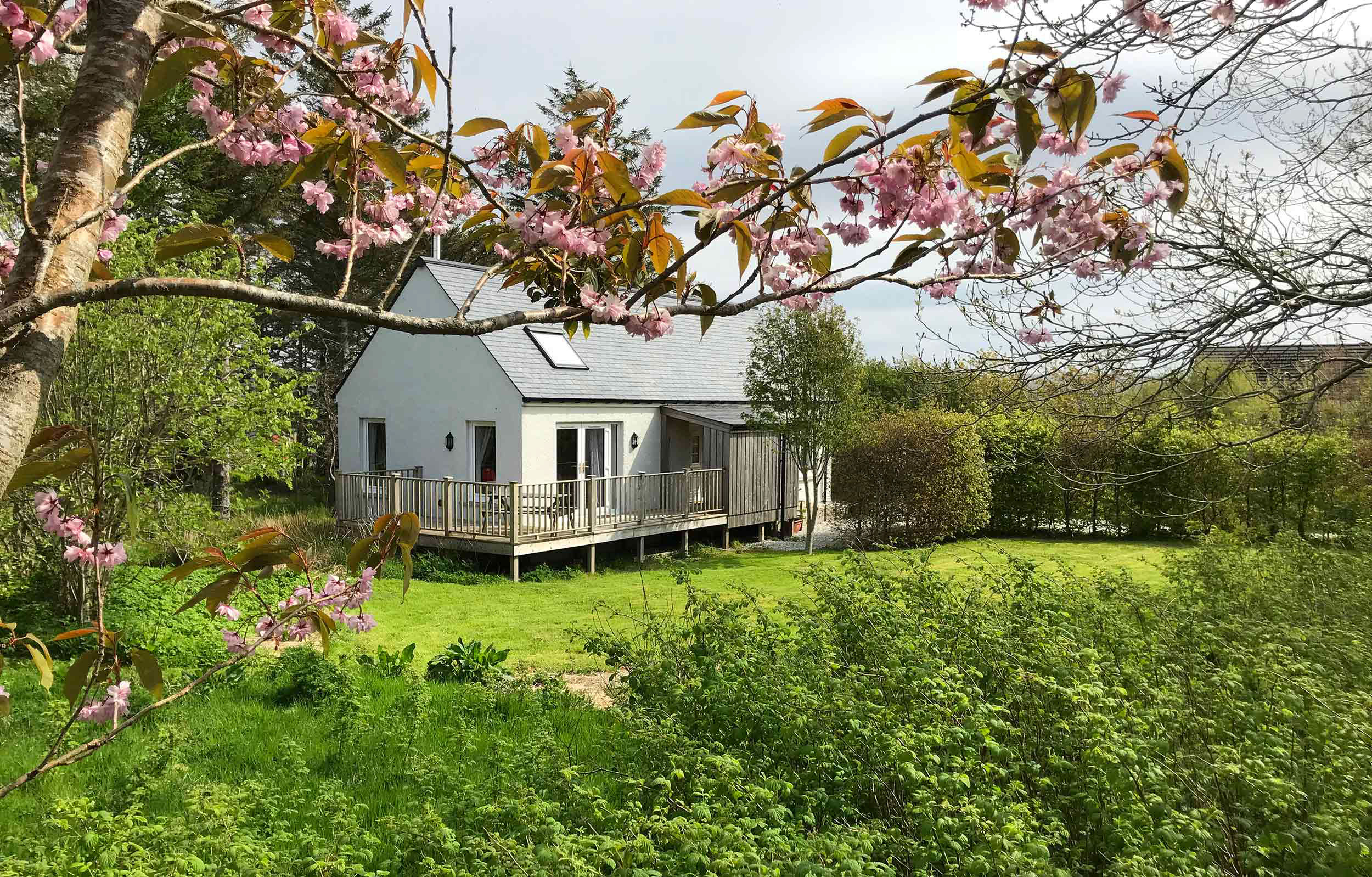Araucaria Croft Skye self catering accommodation at Blossom Folly with private gardens